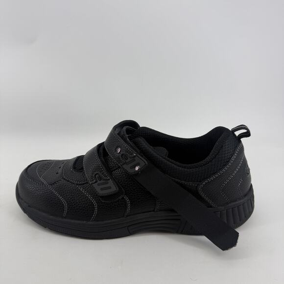 Orthofeet Alamo Shoes Mens Size 10.5 Black Leather Orthopedic Comfort Sneakers main image 16